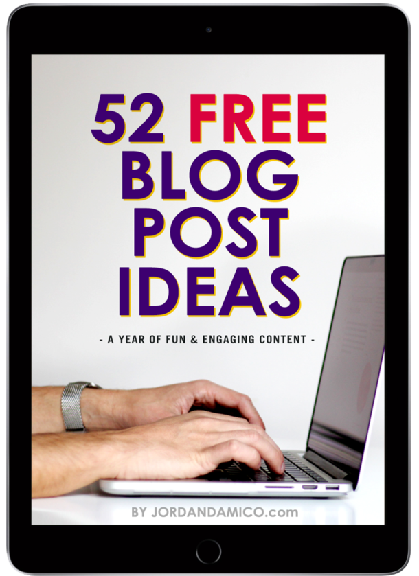 A year of content: 52 free blog post ideas